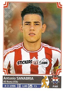 Cromo Antonio Sanabria - Copa América. Chile 2015 - Panini