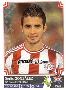 Sticker Derlis González - Copa América. Chile 2015 n. 178 - Panini