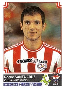 Sticker Roque Santa Cruz - Copa América. Chile 2015 n. 181 - Panini