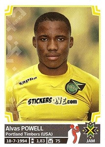 Sticker Alvas Powell - Copa América. Chile 2015 n. 188 - Panini
