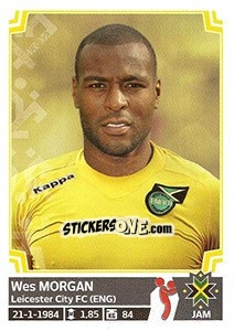 Cromo Wes Morgan - Copa América. Chile 2015 - Panini