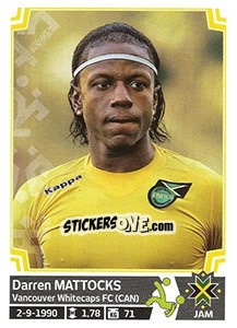 Sticker Darren Mattocks - Copa América. Chile 2015 n. 204 - Panini
