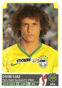 Sticker David Luiz - Copa América. Chile 2015 n. 211 - Panini
