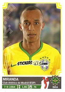 Sticker Miranda - Copa América. Chile 2015 n. 212 - Panini