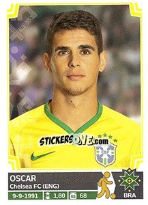 Sticker Oscar - Copa América. Chile 2015 n. 220 - Panini