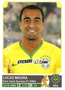 Cromo Lucas Moura - Copa América. Chile 2015 - Panini