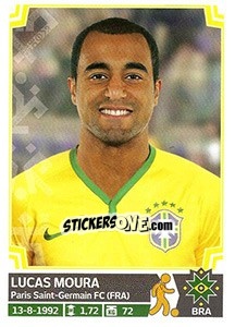 Sticker Lucas Moura - Copa América. Chile 2015 n. 221 - Panini