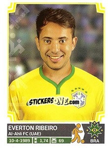 Cromo Everton Ribeiro - Copa América. Chile 2015 - Panini