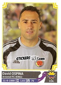 Sticker David Ospina - Copa América. Chile 2015 n. 231 - Panini