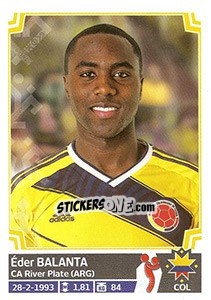 Sticker Éder Balanta - Copa América. Chile 2015 n. 234 - Panini
