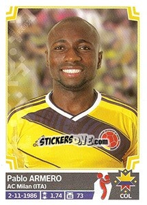 Sticker Pablo Armero - Copa América. Chile 2015 n. 236 - Panini