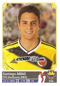 Sticker Santiago Arias - Copa América. Chile 2015 n. 237 - Panini