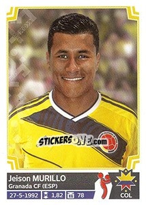 Figurina Jeison Murillo - Copa América. Chile 2015 - Panini