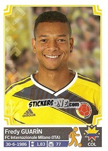 Sticker Fredy Guarín - Copa América. Chile 2015 n. 242 - Panini