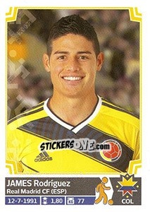 Sticker James Rodríguez - Copa América. Chile 2015 - Panini