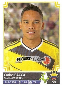 Sticker Carlos Bacca - Copa América. Chile 2015 - Panini