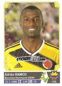 Sticker Adrián Ramos - Copa América. Chile 2015 n. 248 - Panini