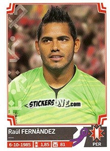 Cromo Raúl Fernández - Copa América. Chile 2015 - Panini