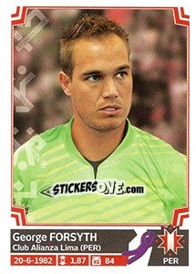 Sticker George Forsyth - Copa América. Chile 2015 - Panini