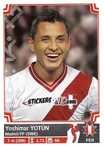 Sticker Yoshimar Yotún - Copa América. Chile 2015 n. 256 - Panini