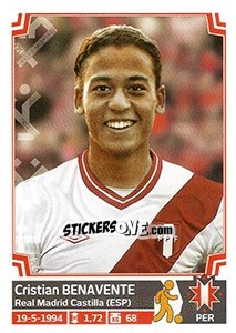 Sticker Cristian Benavente - Copa América. Chile 2015 n. 263 - Panini