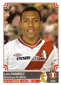 Sticker Luis Ramírez - Copa América. Chile 2015 n. 264 - Panini