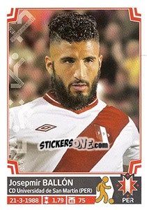 Sticker Josepmir Ballón - Copa América. Chile 2015 n. 265 - Panini