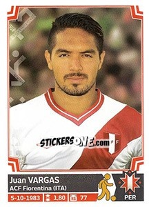 Sticker Juan Vargas - Copa América. Chile 2015 n. 268 - Panini