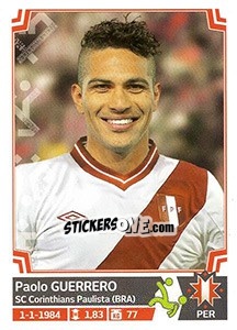 Sticker Paolo Guerrero - Copa América. Chile 2015 n. 272 - Panini
