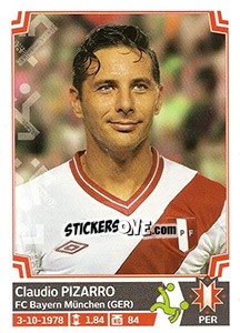 Sticker Claudio Pizarro - Copa América. Chile 2015 n. 273 - Panini