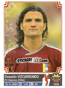 Sticker Oswaldo Vizcarrondo - Copa América. Chile 2015 n. 279 - Panini