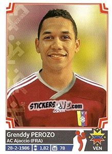 Sticker Grenddy Perozo - Copa América. Chile 2015 n. 281 - Panini