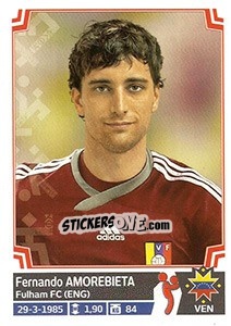Sticker Fernando Amorebieta - Copa América. Chile 2015 n. 282 - Panini