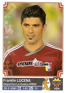 Sticker Franklin Lucena - Copa América. Chile 2015 n. 288 - Panini