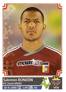 Sticker Salomón Rondón - Copa América. Chile 2015 n. 296 - Panini