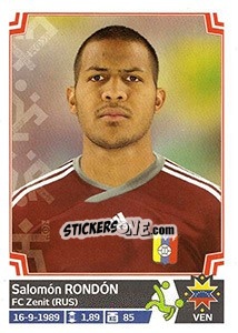 Cromo Salomón Rondón - Copa América. Chile 2015 - Panini