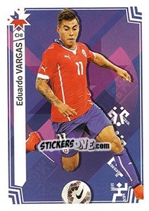 Sticker Eduardo Vargas (Chile) - Copa América. Chile 2015 - Panini