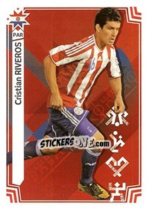 Figurina Cristian Riveros (Paraguay) - Copa América. Chile 2015 - Panini