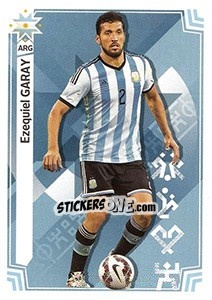 Figurina Ezequiel Garay (Argentina) - Copa América. Chile 2015 - Panini