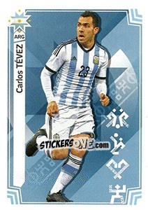 Sticker Carlos Tévez (Argentina) - Copa América. Chile 2015 n. 312 - Panini