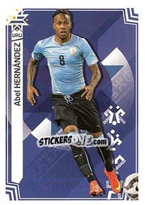 Sticker Abel Hernández (Uruguay) - Copa América. Chile 2015 - Panini
