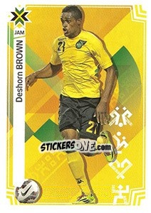 Sticker Deshorn Brown (Jamaica) - Copa América. Chile 2015 n. 323 - Panini