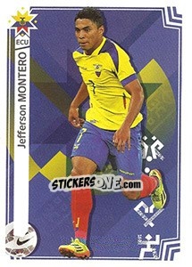 Sticker Jefferson Montero (Ecuador) - Copa América. Chile 2015 n. 328 - Panini