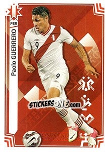 Sticker Paolo Guerrero (Perú) - Copa América. Chile 2015 - Panini