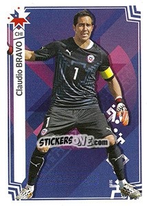 Sticker Claudio Bravo (Chile) - Copa América. Chile 2015 n. 344 - Panini