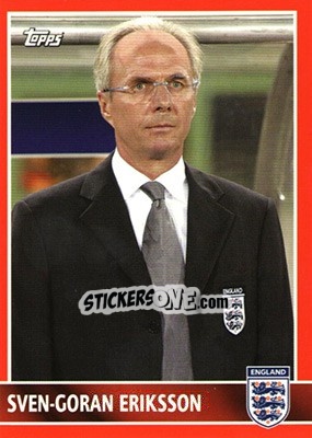 Cromo Sven-Goran Eriksson - England 2005 n. 3 - Topps