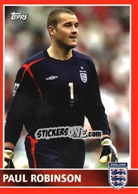 Sticker Paul Robinson - England 2005 - Topps