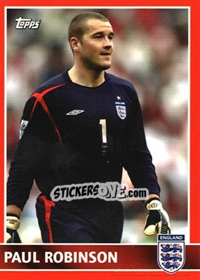 Sticker Paul Robinson - England 2005 n. 5 - Topps