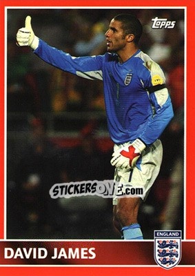 Sticker David James - England 2005 - Topps