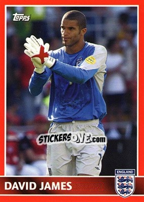 Sticker David James - England 2005 n. 8 - Topps
